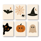 6 Mini Paintings - Halloween Set