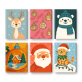 6 Mini Paintings | Happy Christmas Set