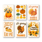 6 Mini Paintings - Happy Thanksgiving Set