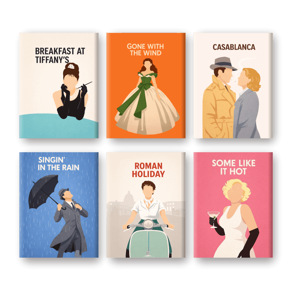 6 Mini Paintings - Iconic Movies Set