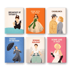 6 Mini Paintings - Iconic Movies Set