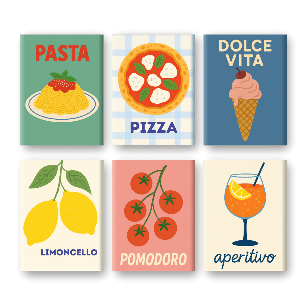 6 Mini Paintings - Italian Aperitivo Set