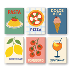 6 Mini Paintings - Italian Aperitivo Set