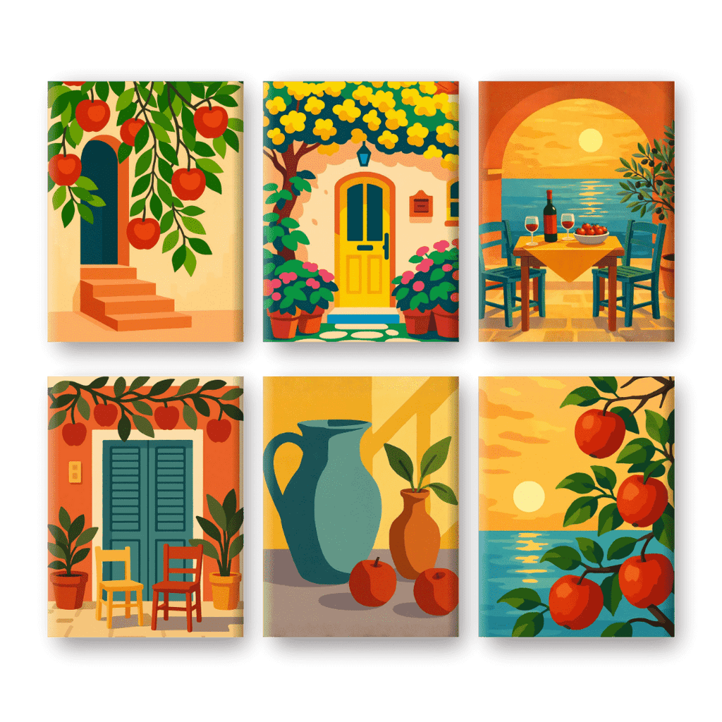 6 Mini Paintings - Italian Moments Set