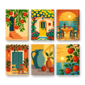 6 Mini Paintings - Italian Moments Set