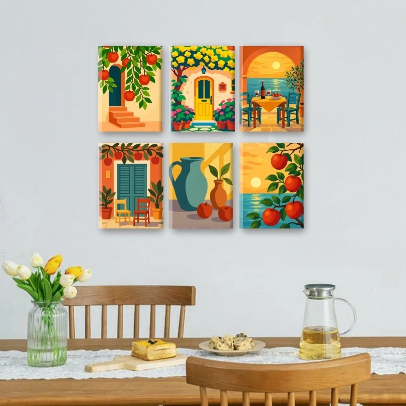 6 Mini Paintings - Italian Moments Set