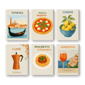 6 Mini Paintings - Italian Summer Set