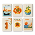 6 Mini Paintings - Italian Summer Set