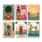 6 Mini Paintings - London Set