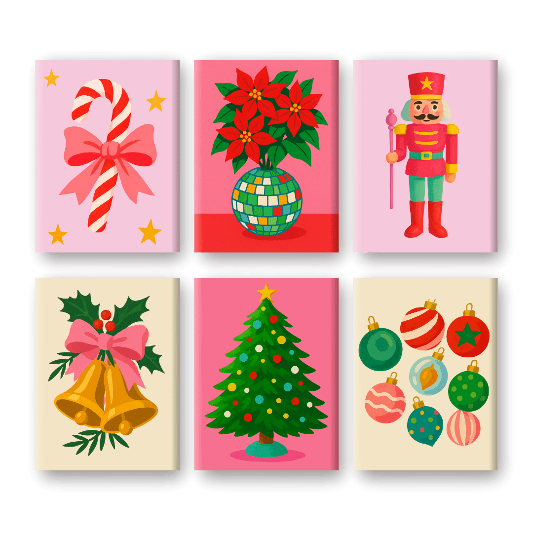 6 Mini Paintings | Magical Holidays Set
