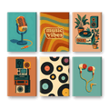 6 Mini Paintings - Music Set