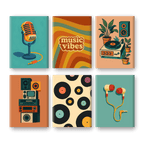 6 Mini Paintings - Music Set
