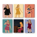 6 Mini Paintings - Pop Icon Set