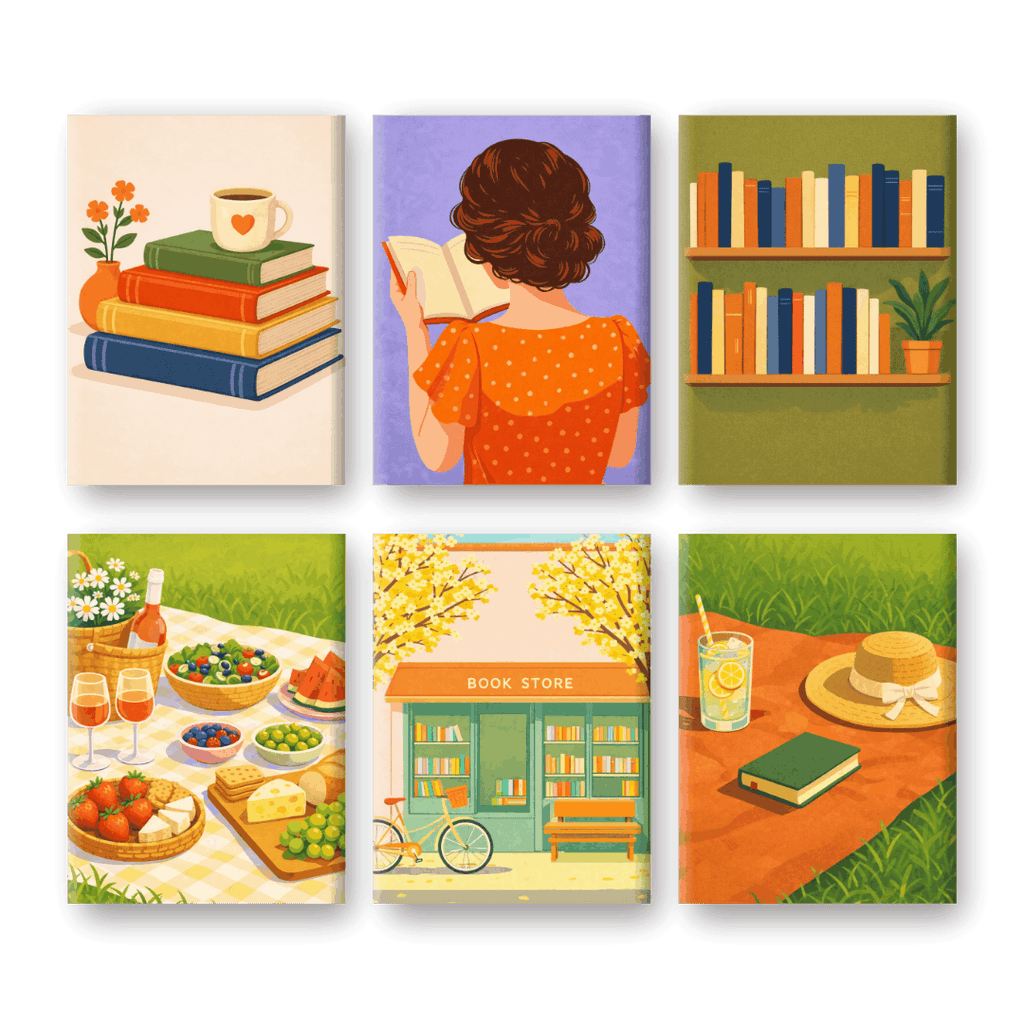 6 Mini Paintings - Quiet Moments Set