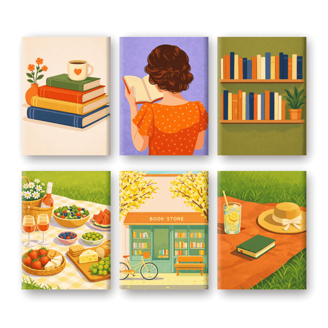 6 Mini Paintings - Quiet Moments Set