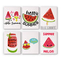 6 Mini Paintings - Summer Melon Set
