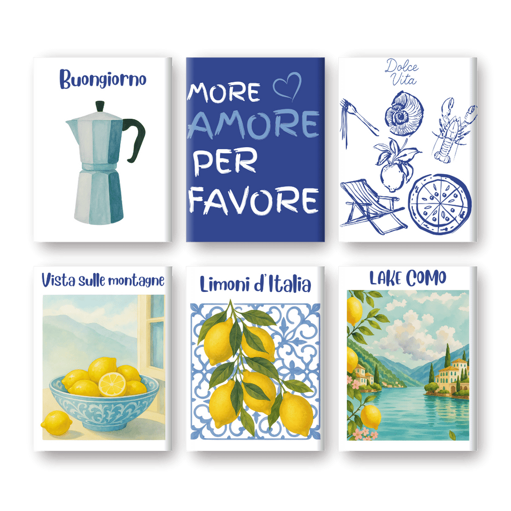 6 Mini Paintings - Summer In Italy Set