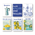 6 Mini Paintings - Summer In Italy Set