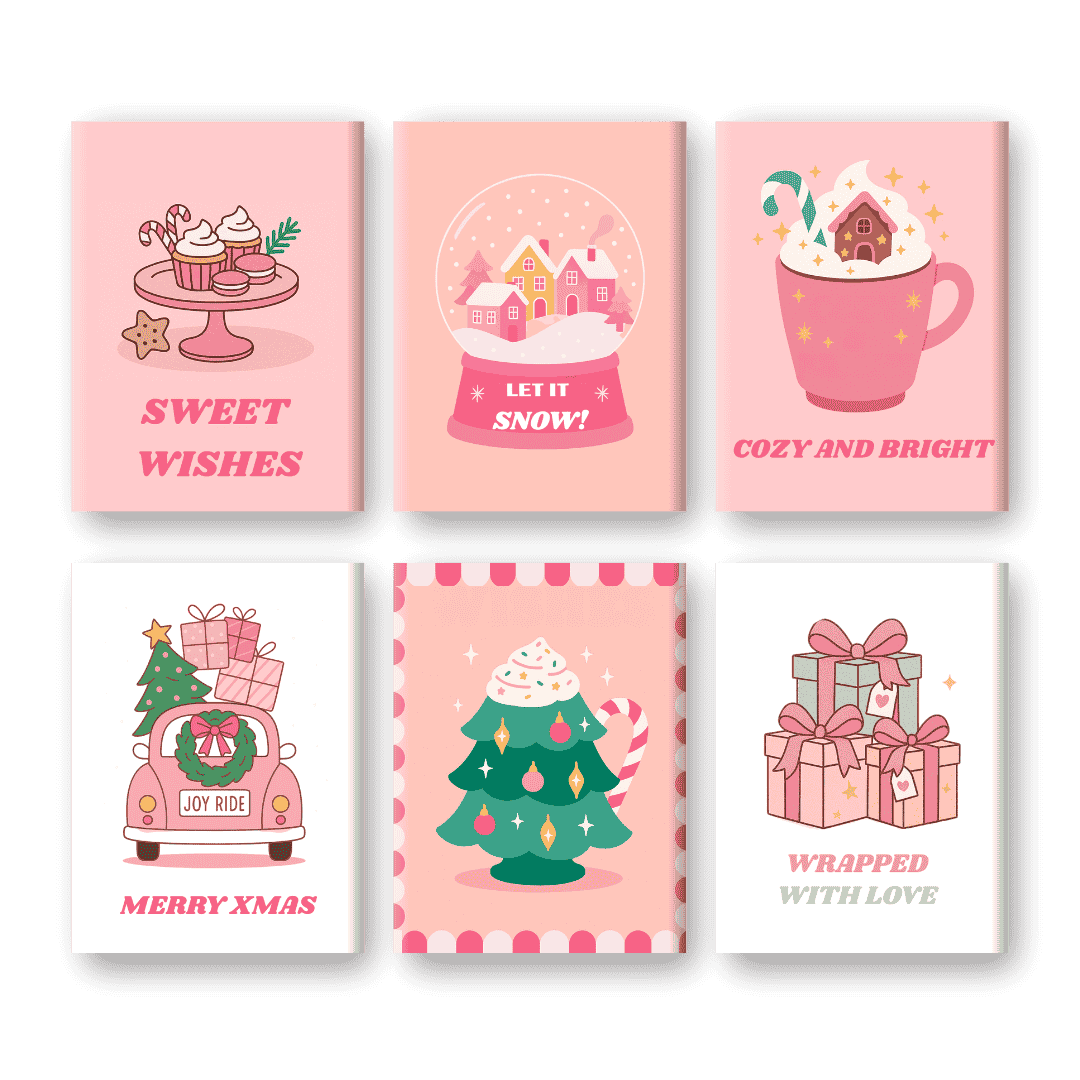 6 Mini Paintings - Sweet Christmas Set
