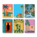 6 Mini Paintings | Tropical Retro Set