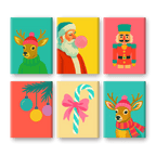 6 Mini Paintings | Vivid Christmas Set