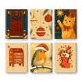 6 Mini Paintings | Winter Warmth Set