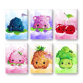 6 Mini Paintings | Kawaii Foods Set - By Tiny Tami