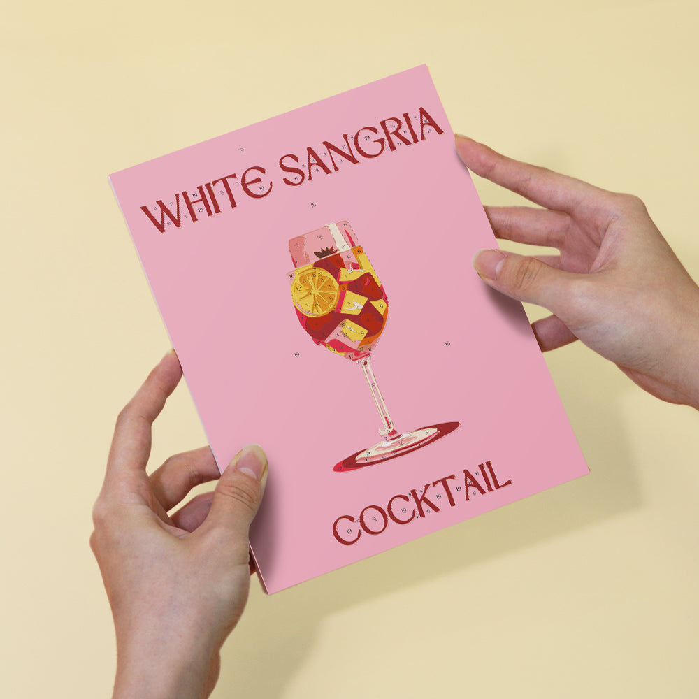 6 Mini Paintings - Pink Cocktail Set