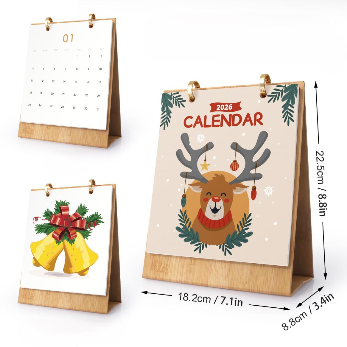 2026 Paint by Numbers desk Calendar | Christmas Edition