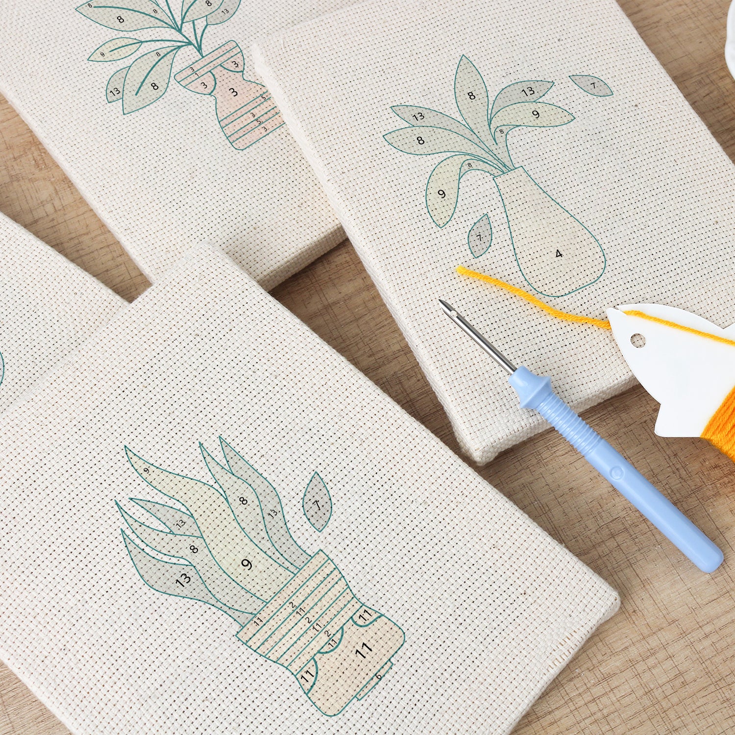 Potted Plants 10 | Mini Punch Needle Kit
