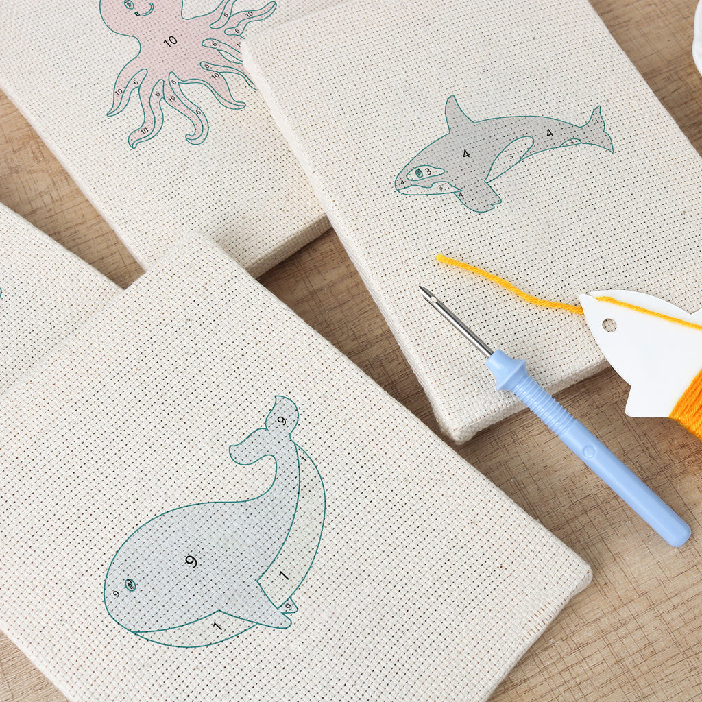 Sea Animals 4 | Mini Punch Needle Kit