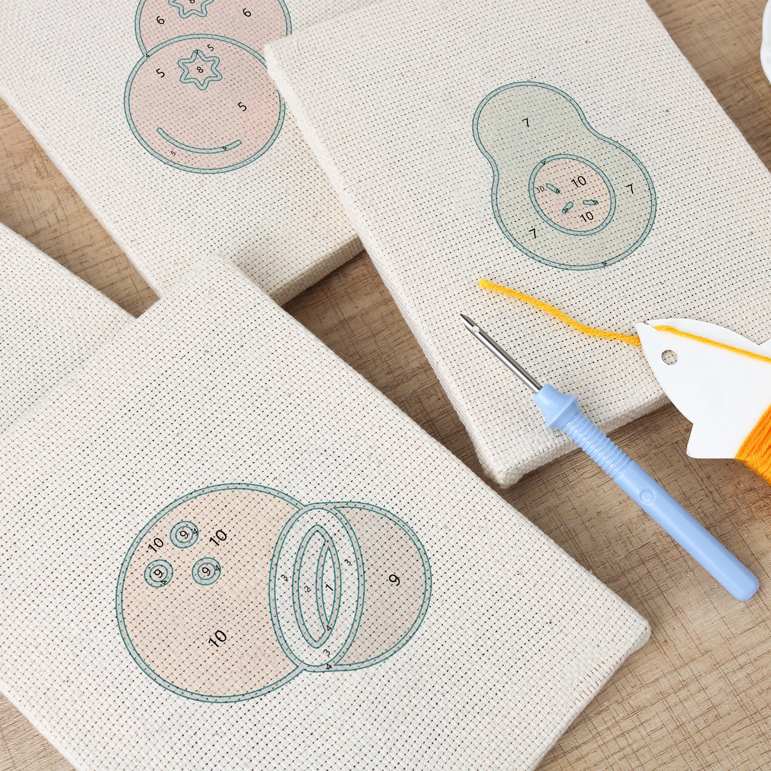Fruits & Vegetables 7 | Mini Punch Needle Kit