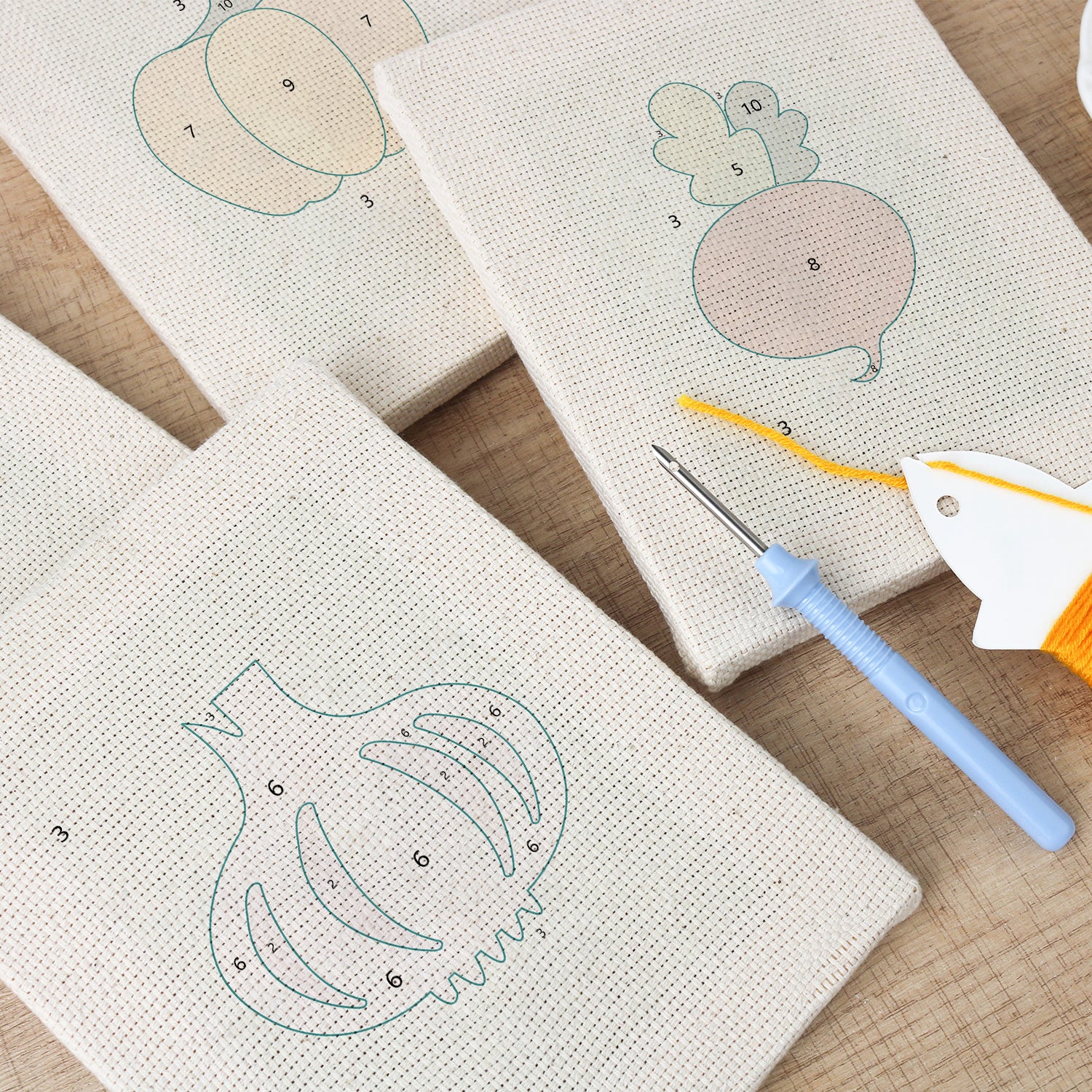 Fruits & Vegetables 37 | Mini Punch Needle Kit
