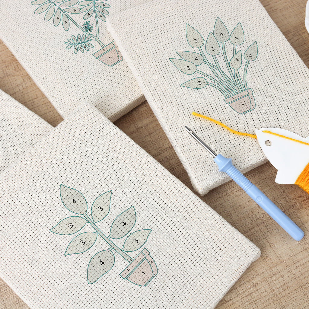 Potted Plants 15 | Mini Punch Needle Kit