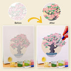 6 Mini Paintings - Colorful Trees Set