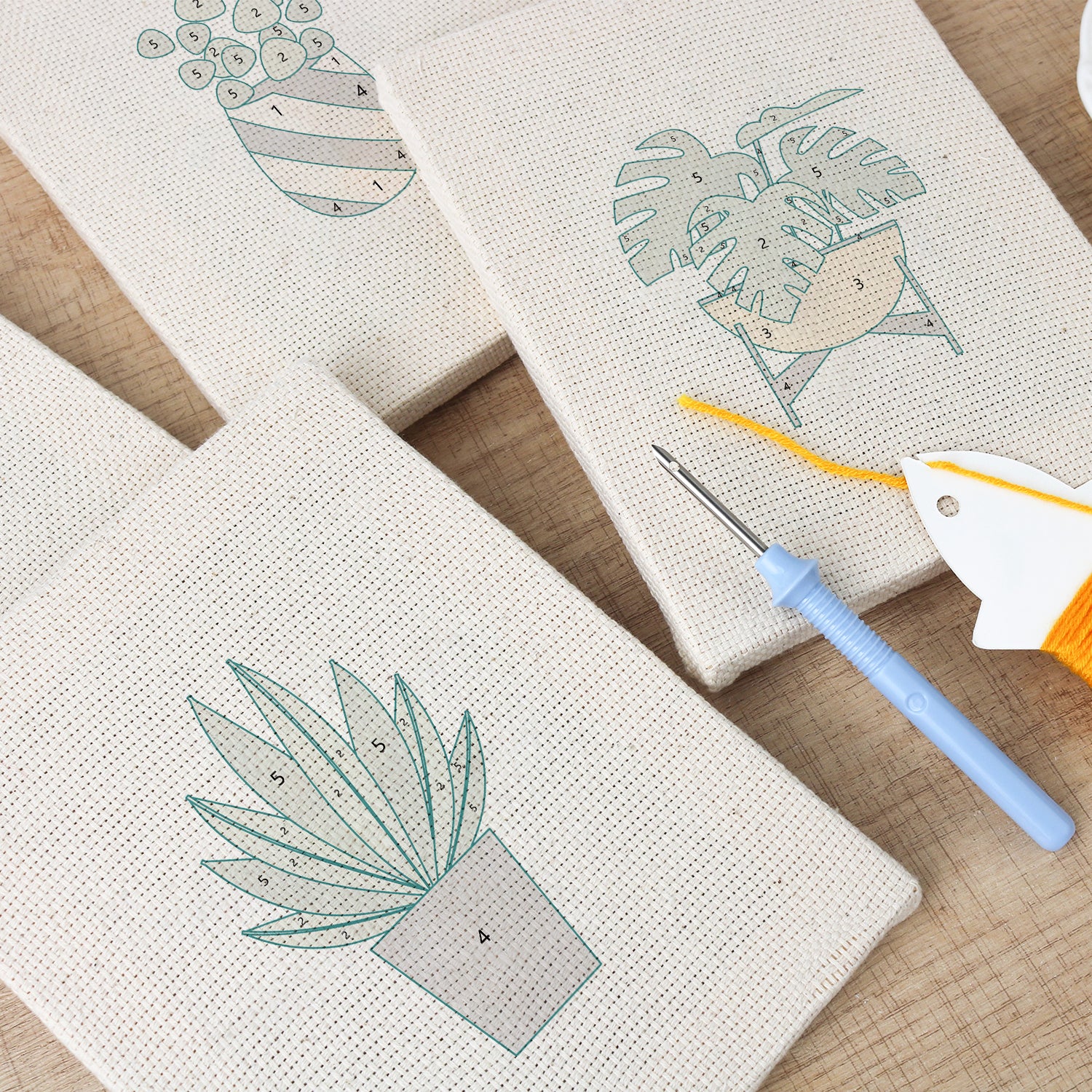 Potted Plants 8 | Mini Punch Needle Kit