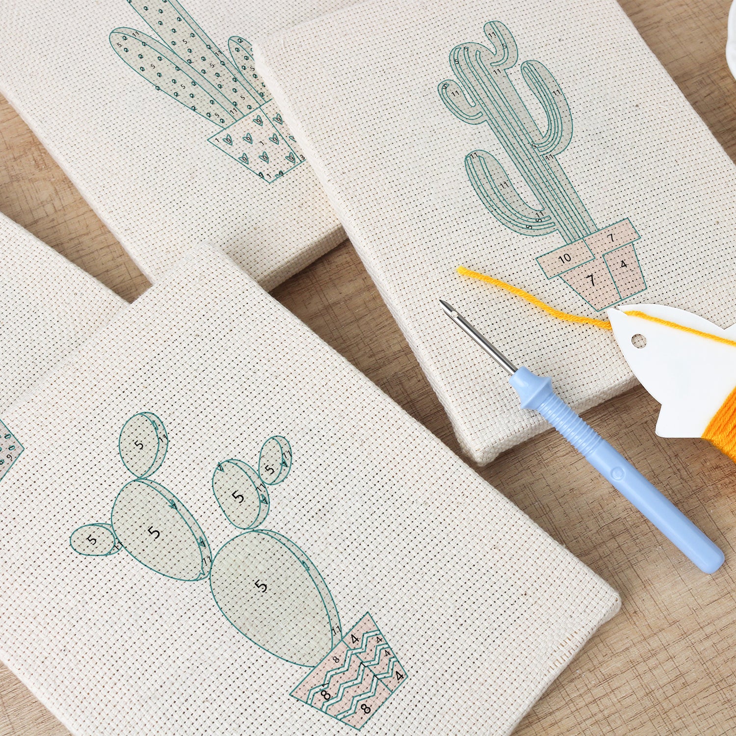 Cactus & Succulents 8 | Mini Punch Needle Kit