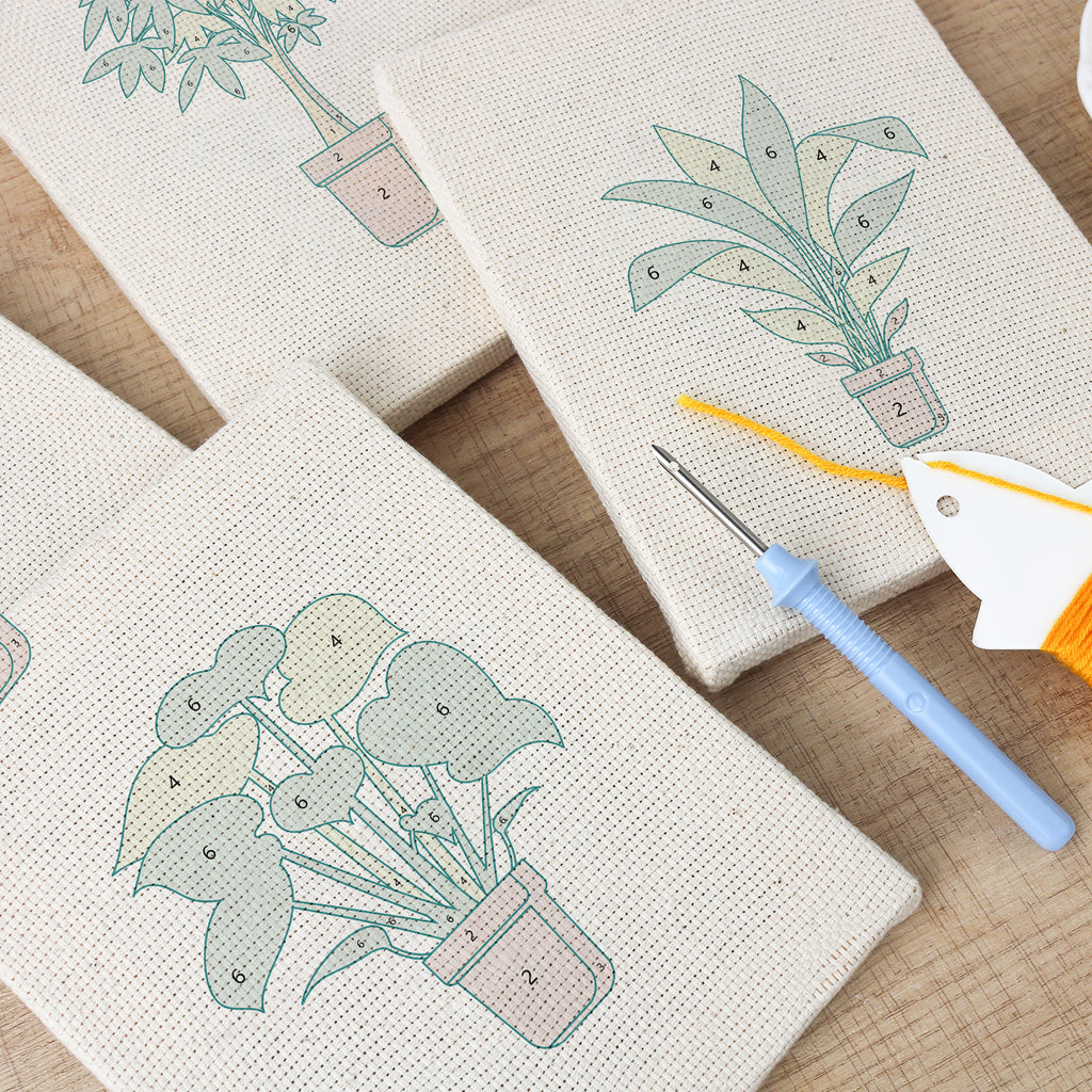 Potted Plants 5 | Mini Punch Needle Kit