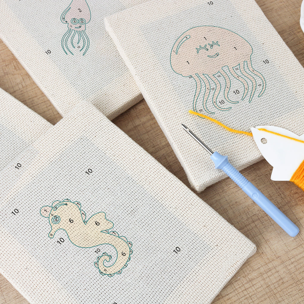 Sea Animals 9 | Mini Punch Needle Kit