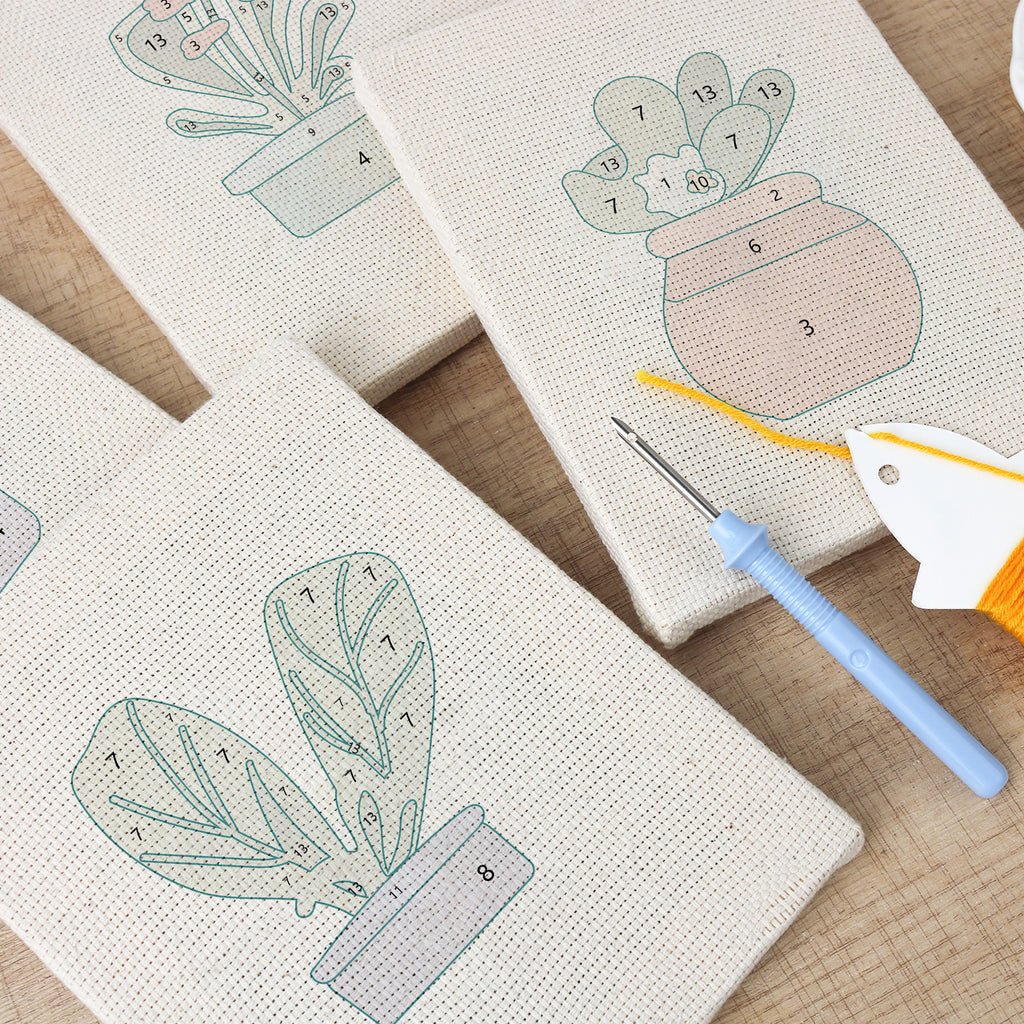 Potted Plants 7 | Mini Punch Needle Kit
