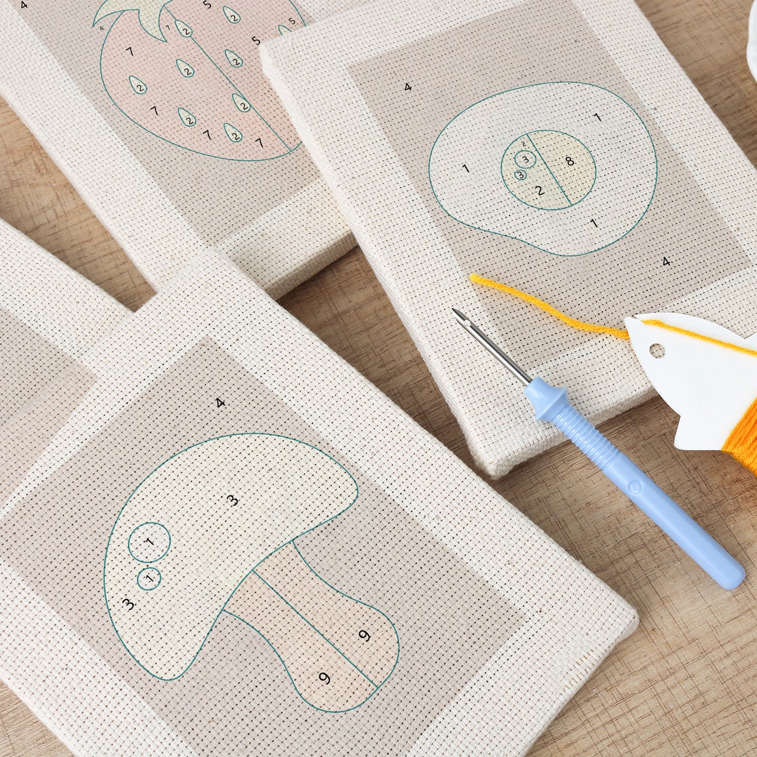 Fruits & Vegetables 9 | Mini Punch Needle Kit