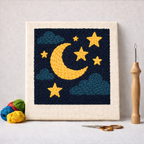 Punch Needle – Moon and Stars