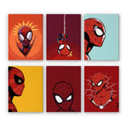 6 Mini Paintings - Superhero Set