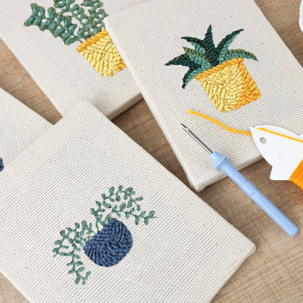 Potted Plants 13 | Mini Punch Needle Kit