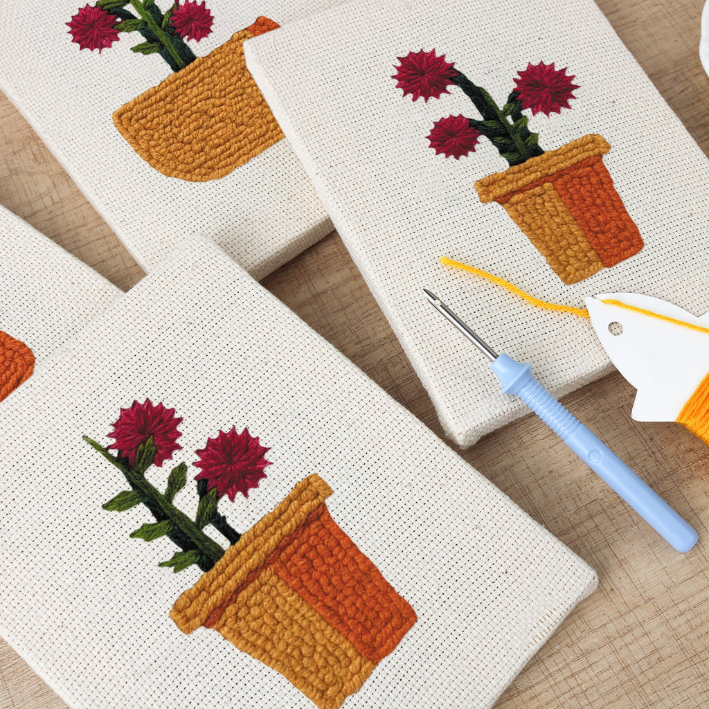 Floral Plants 4 | Mini Punch Needle Kit