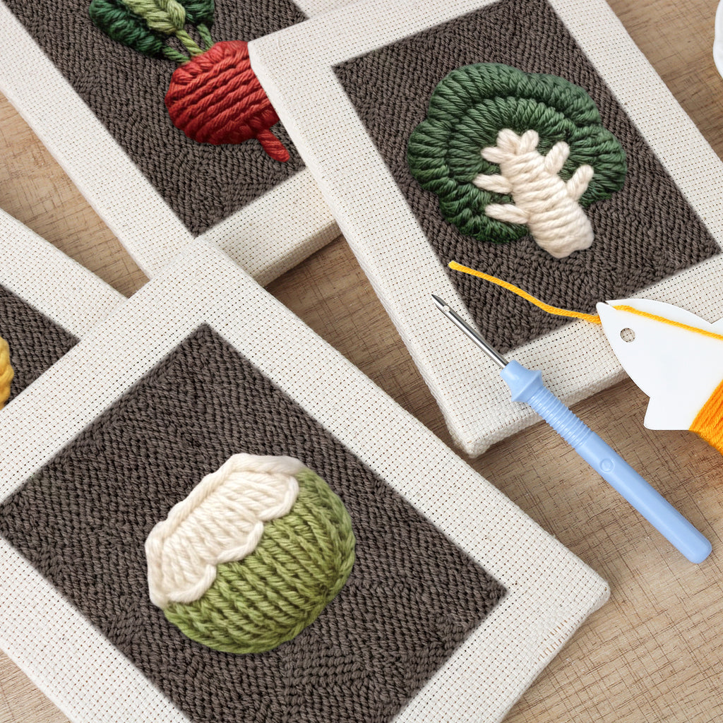 Fruits & Vegetables 18 | Mini Punch Needle Kit
