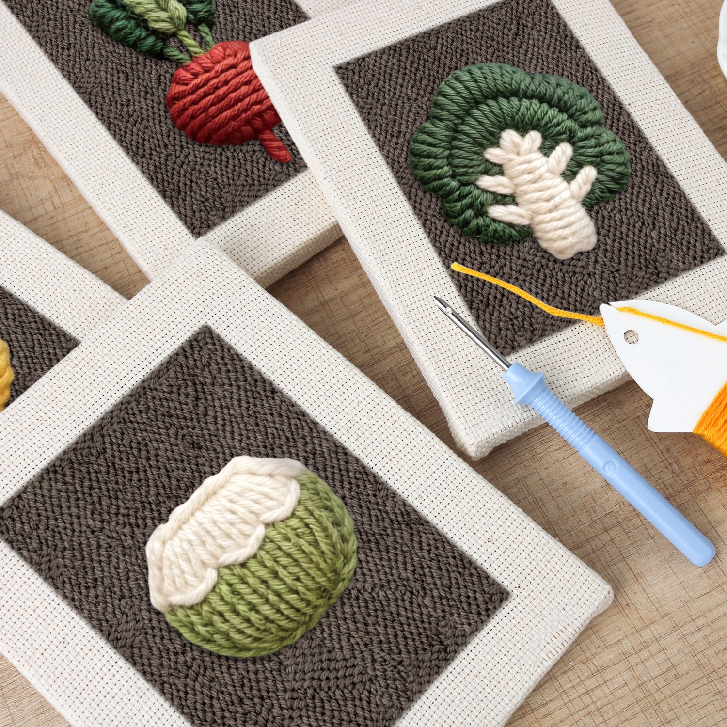 Fruits & Vegetables 18 | Mini Punch Needle Kit