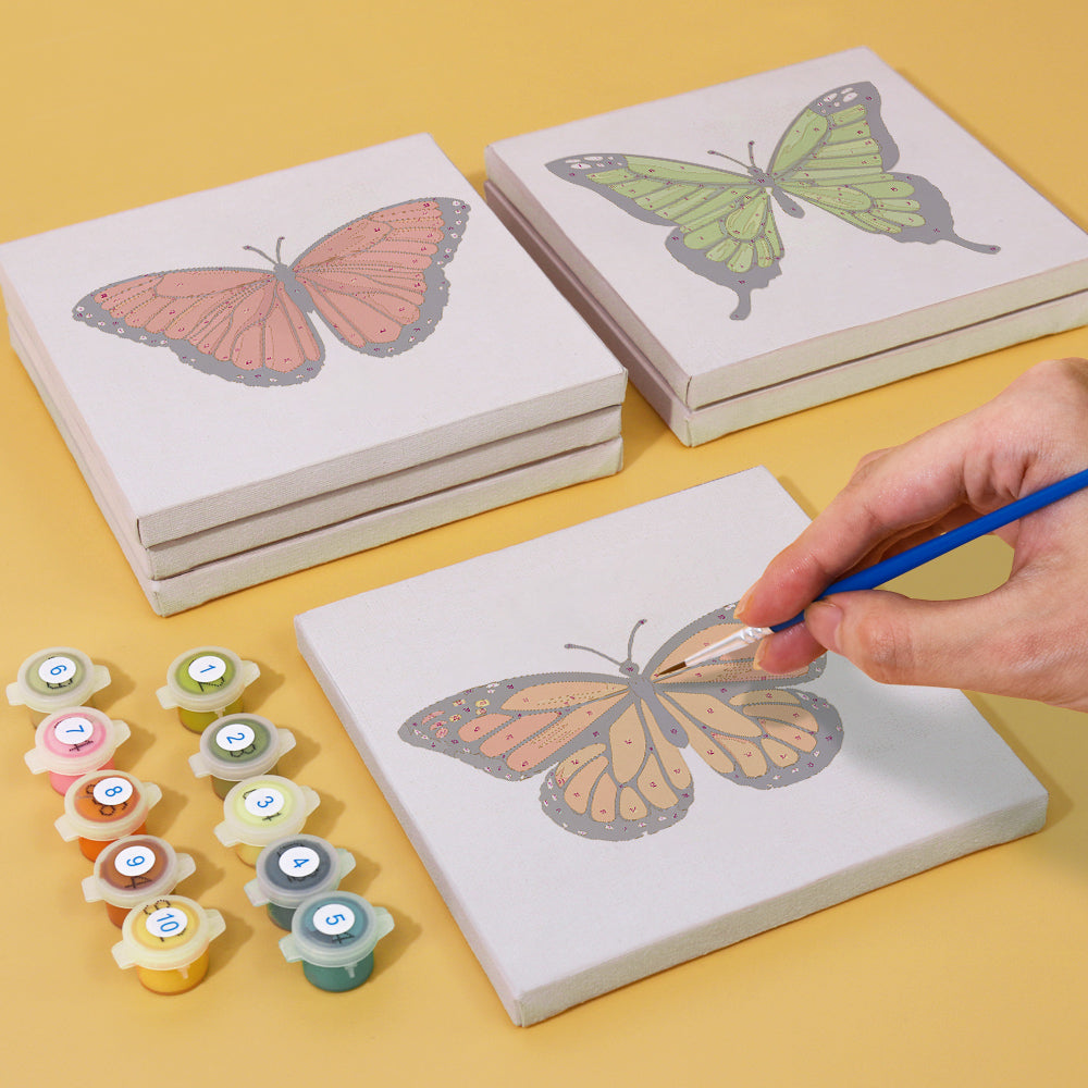 6 Mini Paintings | Butterfly Set