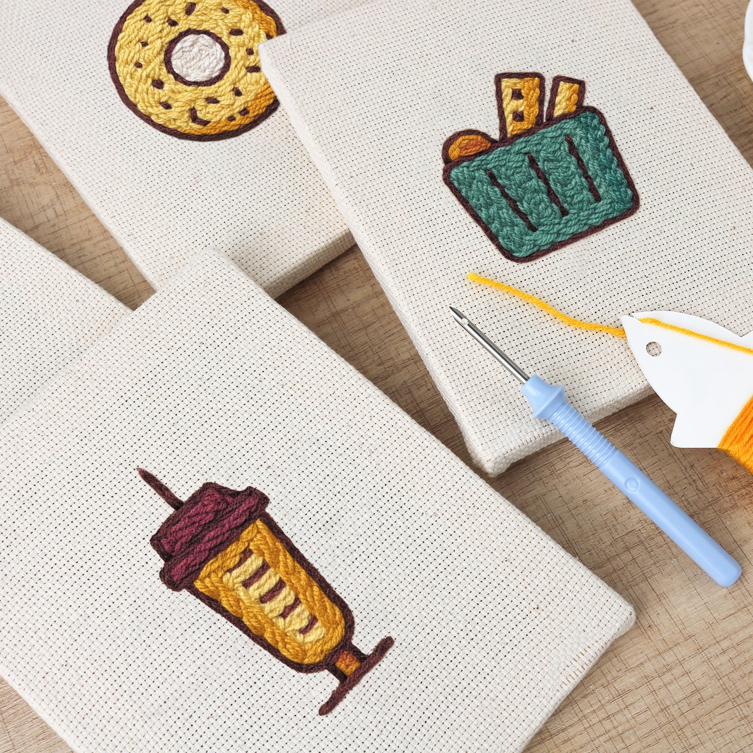 Snacks & Desserts 10 | Mini Punch Needle Kit