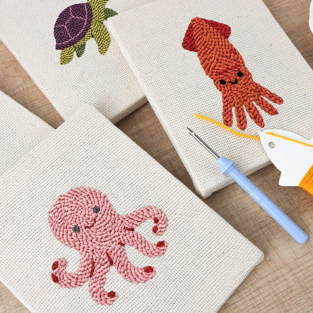 Sea Animals 6 | Mini Punch Needle Kit